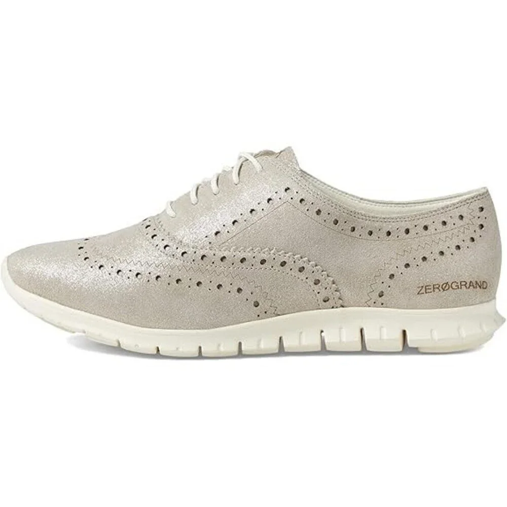 Cole Haan Zerogrand W27409 Oxford Women's US 5 Gray Wingtip Dress Shoes ZPO1883